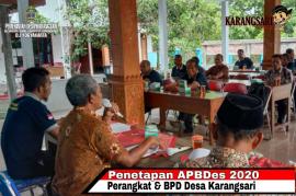 SIDANG PENETAPAN APBDes TAHUN ANGGARAN 2020